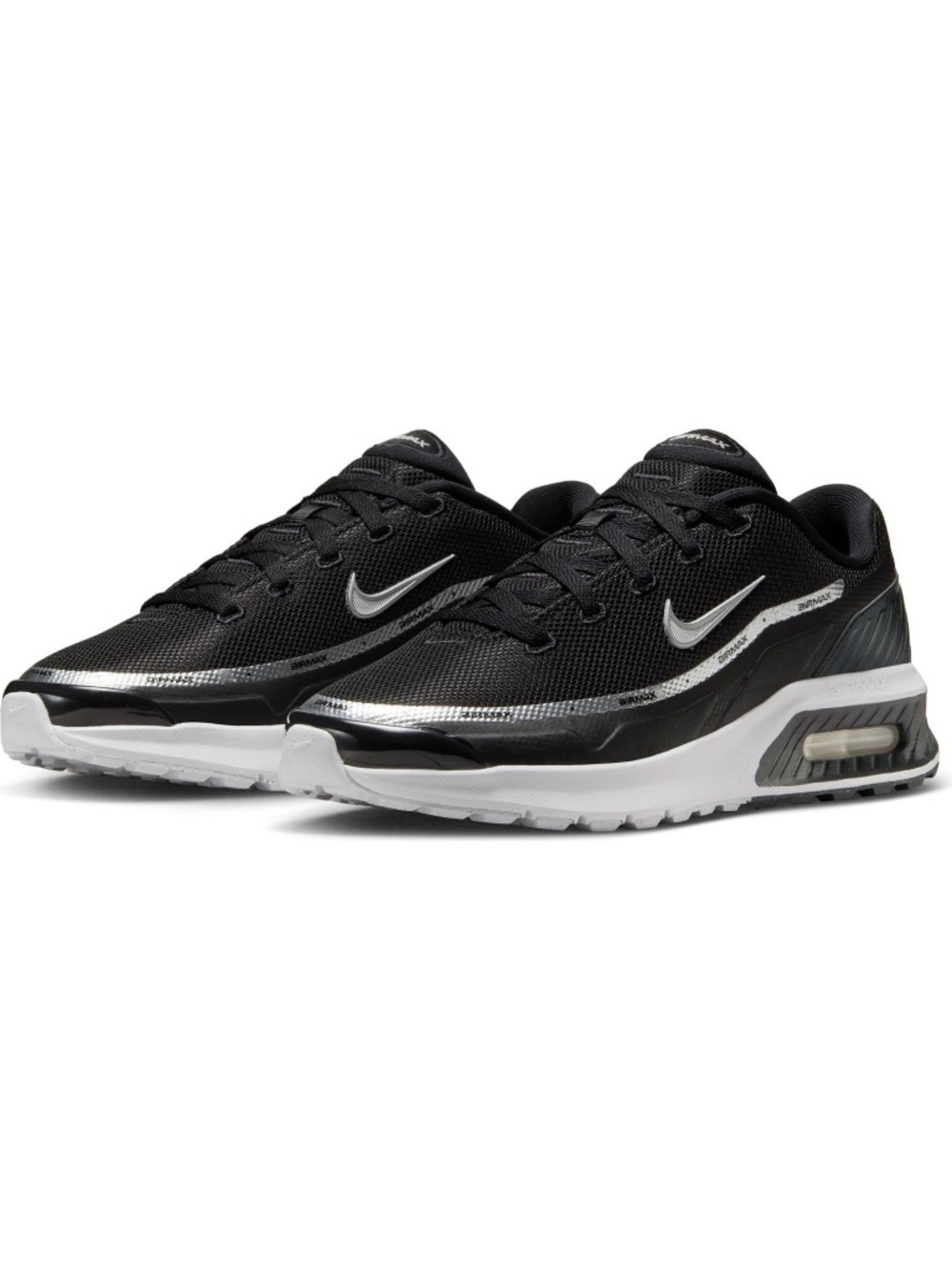 NWOT! Women's Nike Air Max BIA Sneaker Black / Metallic Silver / Grey Size 10M